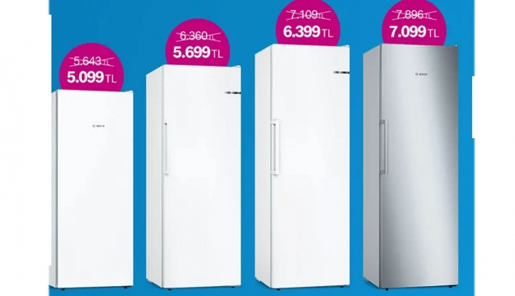 Bosch derin dondurucularda Temmuz fırsatı! 1.307 TL ye varan indirim! İşte 4 Temmuz 2022 fiyat listesi...