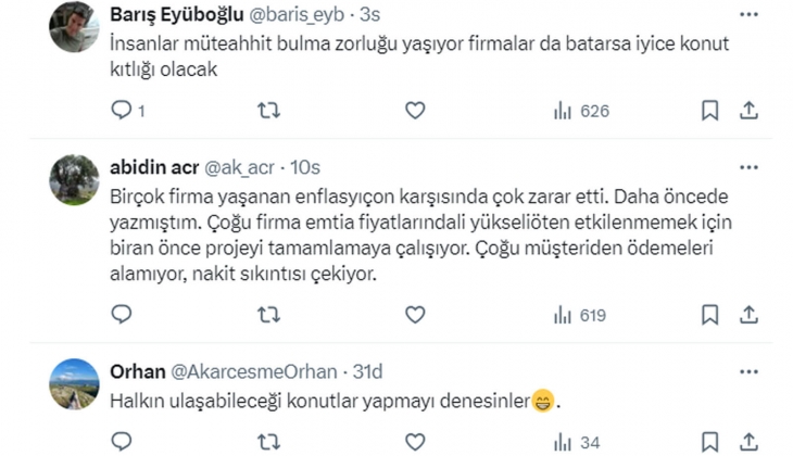 Tebernüş Kireçci devamı felaket diyerek uyardı: İnşaat sektöründe konkordato rüzgarı esecek!