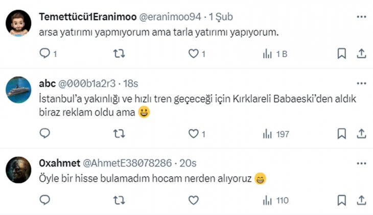 Vatandaşlar arsa yatırımı yapıyor mu? Bu fiyatlardan alınmaz diyen de oldu, iyi kazandırdı diyen de!