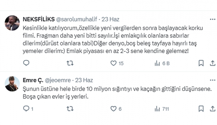 2022 de 3.4 milyon dolar olan emlak fiyatı, 2023 te 4.7, şimdi 3.2 milyon dolar oldu! Satıcının kafası karışık!