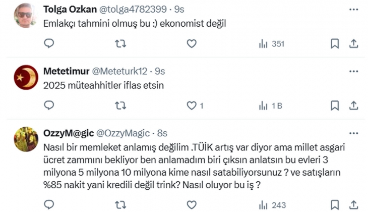 Uzmanı açıkladı: 2025 Ekim-Kasım da ya da 2026 Nisan da seçim olursa konut fiyatları yine tırmanacak!
