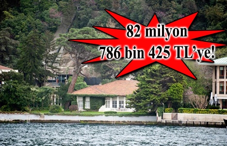 Kandilli Neslişah Sultan Yalısı icradan satılıyor!