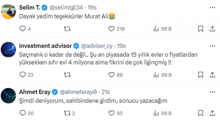 Analistten konutta yüzde 30-40 düşük fiyat teklif edin önerisi geldi: Sosyal medyada yorum yağdı!