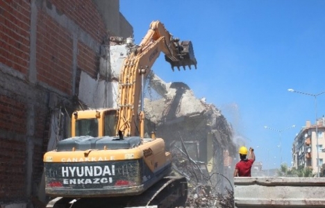 Çanakkale Eski Küçük Sanayi Alanı'nın yıkımına esnaflardan tepki!