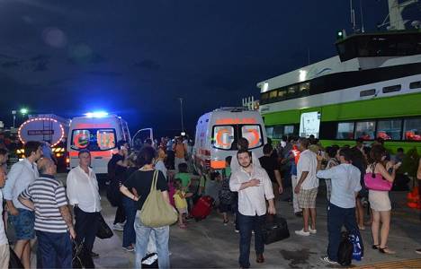 BUDO feribotunun camı patladı! Bazı seferler iptal!
