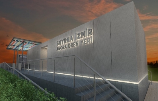 İzmir Antik Smyrna Agorası'na giriş binası inşa ediliyor!
