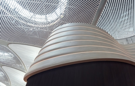 Dünyanın en uzun parametrik form tasarımı İstanbul Havalimanı nda!