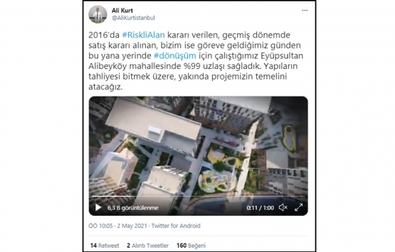 KİPTAŞ tan Eyüpsultan kentsel dönüşüm projesinde müjdeli haber!