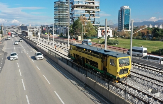Bursa Büyükşehir Belediyesi raylı sistem hatlarında çalışmalarını hızlandırdı!