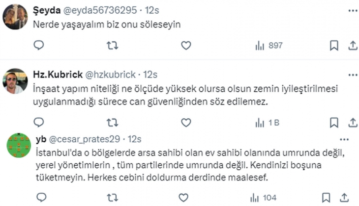 İstanbul da 600 binden fazla yapı 6.7 lik depremi bile kaldıramaz! Yeni yerler imara ve yapılaşmaya açılmamalı!