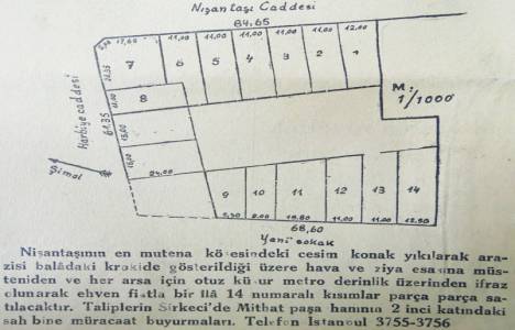 1930 yılında Nişantaşı'nda arsa!