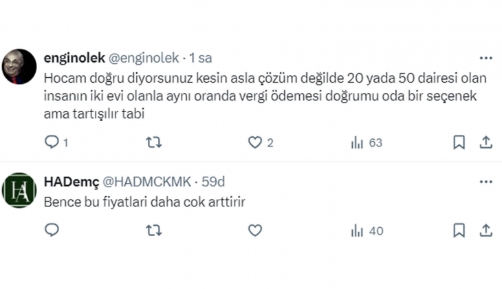 Konutta arz artmazsa kiraların düşmesi hayal: Ek vergi derde deva olmaz!