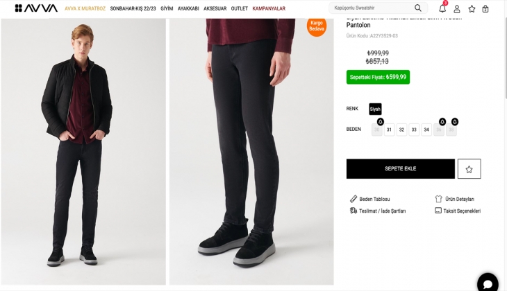 Avva Sonbahar Kış koleksiyonlarında ekstra yüzde 30 indirim! İşte 10 Ekim 2022 Avva fiyat listesi