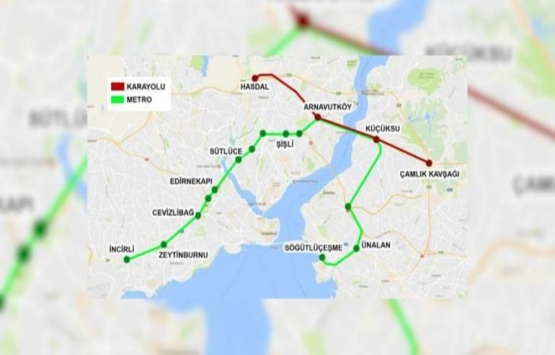 3 Katlı Büyük İstanbul Tüneli nereden geçecek?