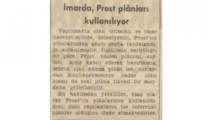 1957 de imarda Prost planları kullanmış! Prost planı nedir?