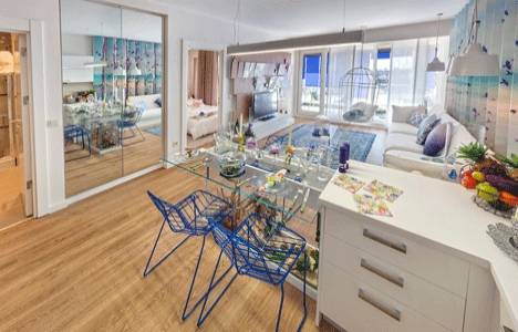 İncek Blue nun örnek dairesi hazır! 40 eve özel ödeme planı!