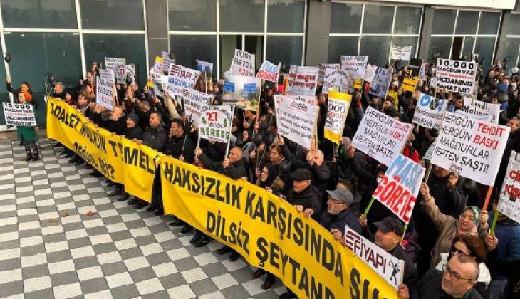 Esenyurt ta konut mağdurlarından eylem! 14 yıldır evimizi alamadık... 