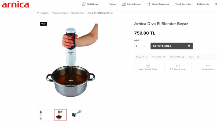 Arnica dan blender setleri, doğrayıcılar ve mini robotlarda yeni ürünler! İşte 16 Eylül 2022 fiyat listesi