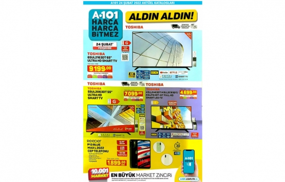 A101 24 Şubat 2022 kataloğu! Aldın aldın!