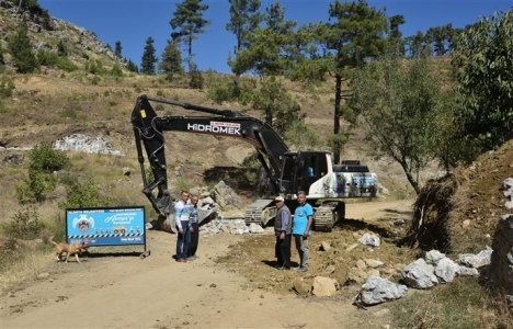 Alanya Gören Yaylası'nın yolları genişletildi!