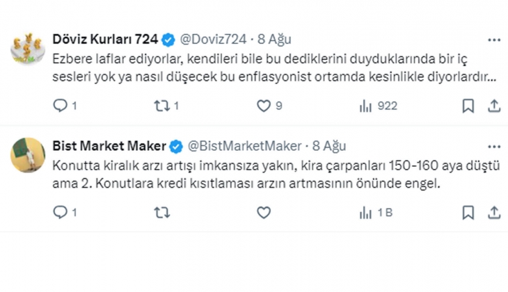Merkez Bankası ndan kiralık ev arzında artış olabilir açıklaması: Barış Soydan, TCMB verileri açıklarsa iyi olur dedi!