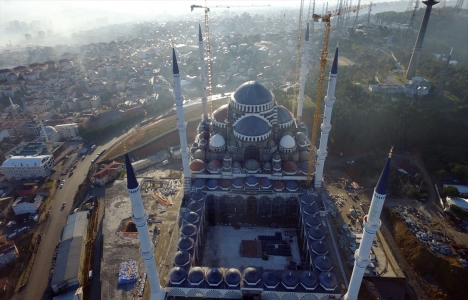 Çamlıca Camii havadan görüntülendi!