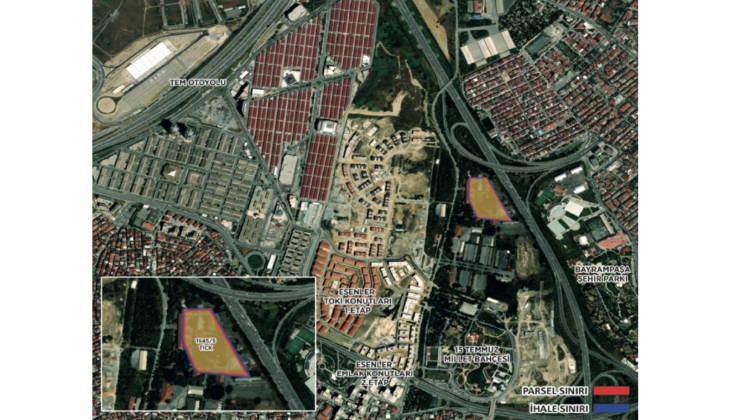 Emlak Konut GYO İstanbul Esenler Atışalanı 4. Etap ihalesine 5 fimadan teklif!