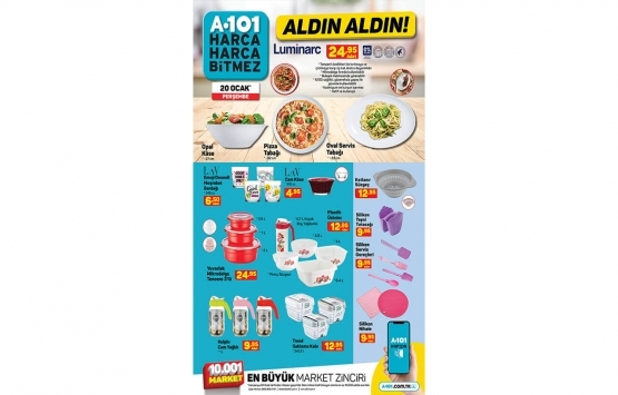 A101 aldın aldın online 20 Ocak kataloğu!