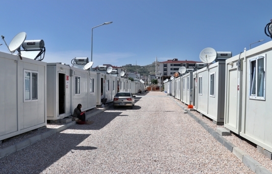 Elazığ da 2 bin 584 konteyner yerleşime açıldı!