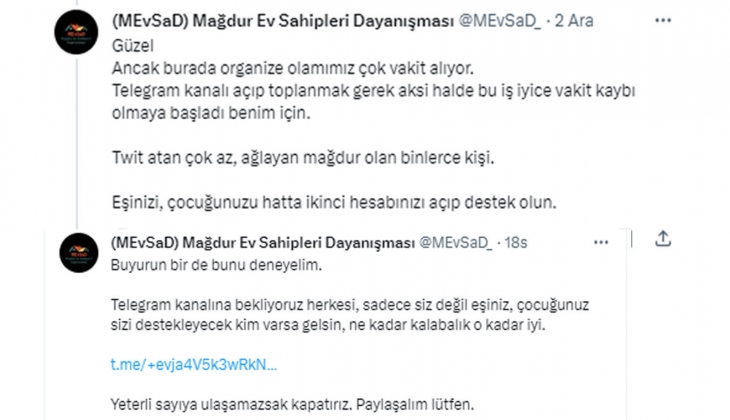 Mağdur Ev Sahipleri Dayanışma Platformu ndan anket ve imza kampanyası!