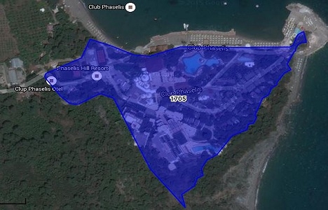 Antalya Clup Phaselis Tatil Köyü icradan satılıyor!