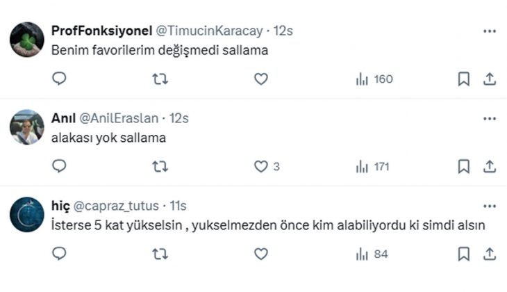 Sarı sitede konut fiyatları iki günde arttı!