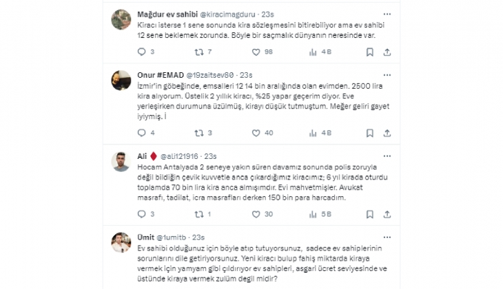 Ev sahipleri: Kira fiyatları geriliyorsa yüzde 25 sınırı kaldırılsın!