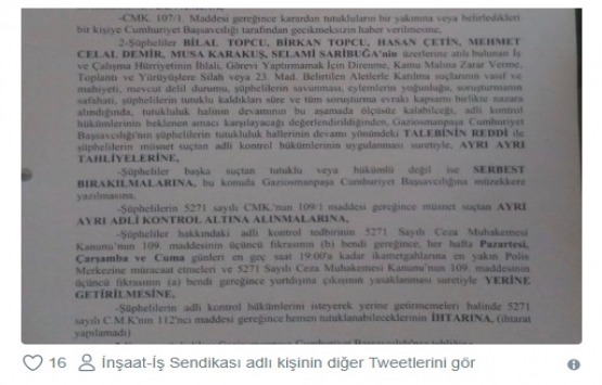 Tutuklu havalimanı işçilerinden 6 sı tahliye edildi!