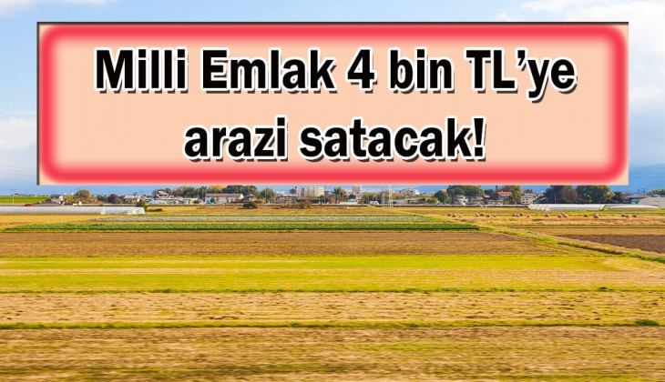 Milli Emlak'tan 4 bin TL'ye arazi fırsatı! Resmen açıklanan bu tarihi sakın kaçırmayın!