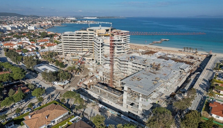Swissotel Residences Çeşme nin kaba inşaatı tamam!