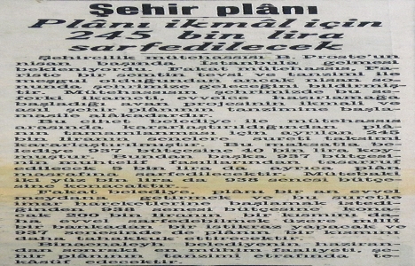 1937 yılında şehir planının ikmali için 245.000 lira sarf edilecek!