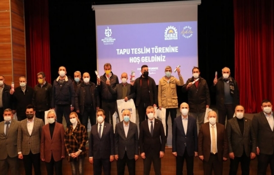 Gebze Pelitli de hak sahipleri tapularına kavuştu!