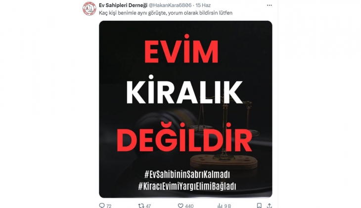 Mağdur ev sahipleri: Evim kiralık değildir!