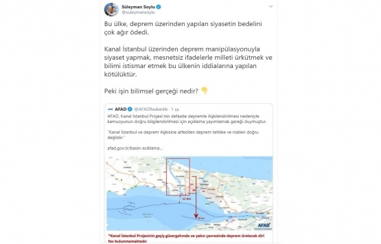 AFAD dan flaş Kanal İstanbul açıklaması!