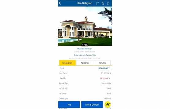 MasterChef Güzide nin villası 8,5 milyon TL ye satılmayı bekliyor!