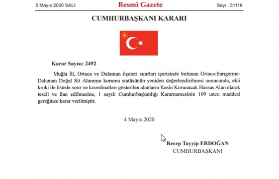 Muğla Sarıgerme kesin korunacak hassas alan ilan edildi!