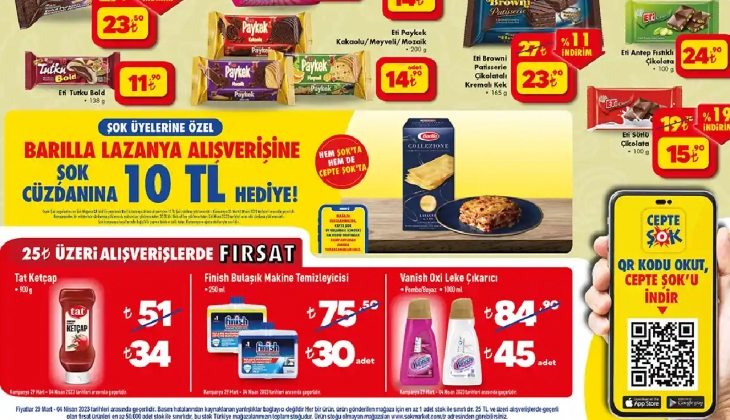 Ramazan bereketi ile sepet dolduracak fırsat! 25 TL'lik alışveriş yapana ŞOK Market'te 75 TL'lik Finish 30 TL'ye düşecek