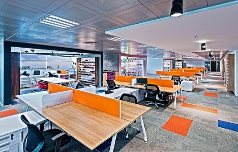 CBTE Mimarlık'tan ofislere renkli tasarımlar!