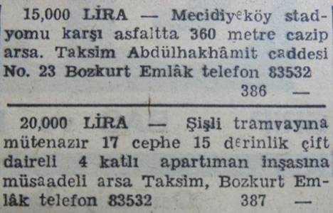 Haliç te rıhtımlı 600 metrekare arsa 35 bin liraya satılacakmış!
