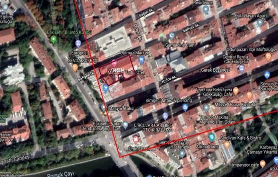 Eskişehir Madame Tadia Otel binası 10.2 milyon TL'ye icradan satılacak!