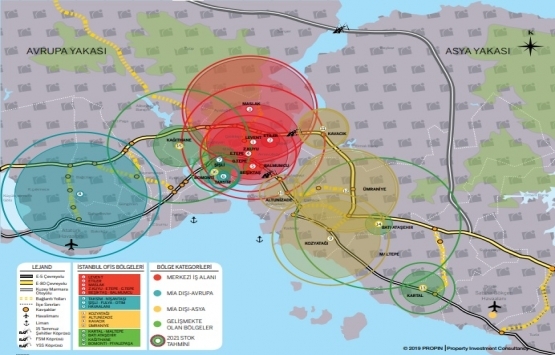 İstanbul da en yüksek ofis kirası Levent te!