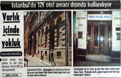 1985 yılında İstanbul da 126 otel amacı dışında kullanılıyormuş!