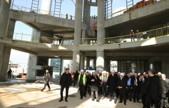 Cumhurbaşkanı Erdoğan Taksim Camisi inşaatını gezdi!
