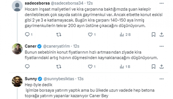 Faizler düşünce konut fiyatları fırlamaz: 2021 Eylül ün bile gerisine düşer!